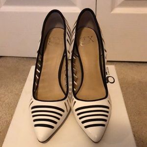 White and Black Gwen Stefani Heels